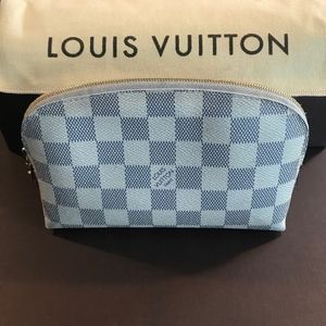 Louis Vuitton Damier Azur Canvas Cosmetic Pouch